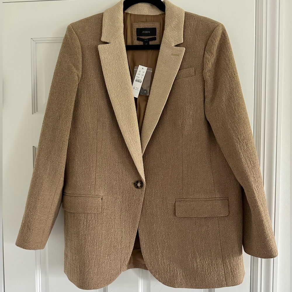 *NWT* J.Crew Alfie Blazer with Contrast Collar in Italian Cotton-Wool - Picture 5 of 6